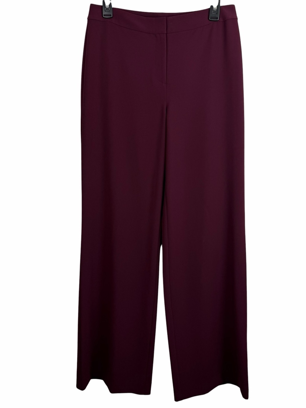 St. John | Burgundy Plum Straight Leg Dress Pants